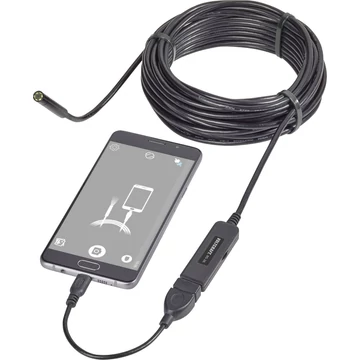 USB-s endoszkóp mobiltelefonhoz ø 8 mm hossz: 9,85 m Voltcraft VC-8919590
