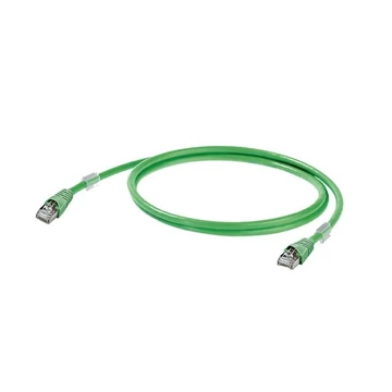 Weidmüller 1166000100 RJ45 Hálózati kábel, patchkábel CAT 5 SF/UTP 10.00 m Zöld Lángálló, Olajálló 1 db