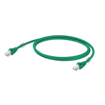 Weidmüller 1251590300 RJ45 Hálózati kábel, patchkábel CAT 6A S/FTP 30.00 m Zöld Lángálló 1 db