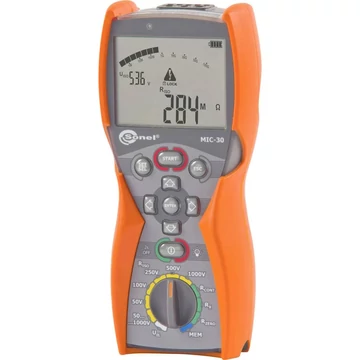 Szigetelésmérő műszer Sonel MIC-30 50 V, 100 V, 250 V, 500 V, 1000 V 100 GΩ Kalibrált ISO