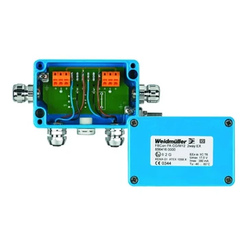 Weidmüller FBCON PA CG/M12 2WAY EX 8564160000 Érzékelő/működtető doboz, passzív Profibus PA standard elosztó EEx(ia) 1 d
