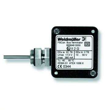 Weidmüller FBCON TERM.D EX FM 8556460000 Érzékelő/működtető doboz, passzív Profibus PA standard elosztó EEx(ia) 1 db