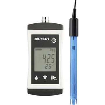 VOLTCRAFT KBM-110 pH mérő műszer Kalibrált (ISO) Redox (ORP), Hőmérséklet, pH érték