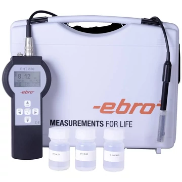 ebro PHT 830 Set 2 pH mérő műszer pH érték, Hőmérséklet