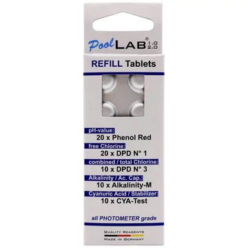 Water ID Nachfüllpack Reagenztabletten PoolLab Tabletták