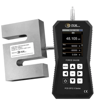 PCE Instruments Erőmérő készülék 0 - 50000 N Gyári standard (tanúsítvány nélkül)