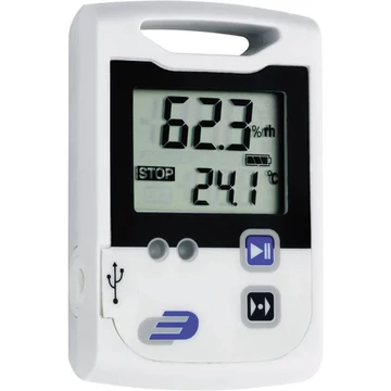 Hőmérséklet mérés adatgyűjtő, 2 x 60000 adat tárolással, -30…+70 °C, Dostmann Electronic LOG100