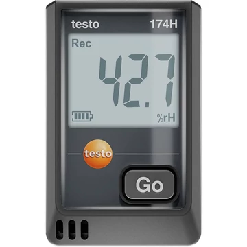 testo 174 H - Mini adatgyűjtő hőmérséklet és páratartalom mérésére USB-C-vel és PC szoftverrel