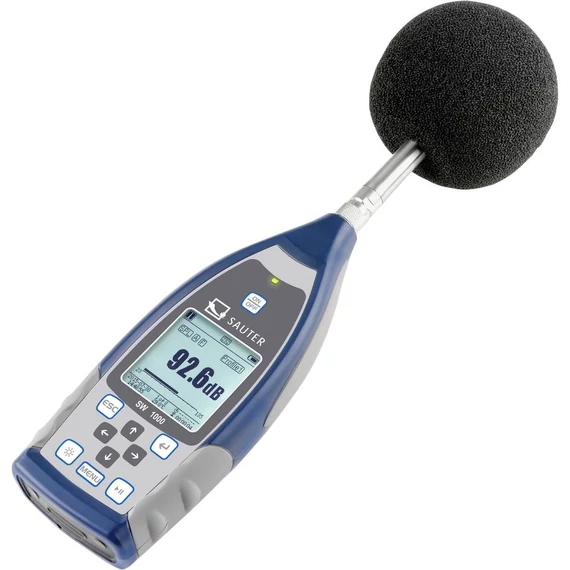 Adatgyűjtős zajszintmérő 22 - 136 dB 3 Hz - 20 kHz, Sauter SW 1000