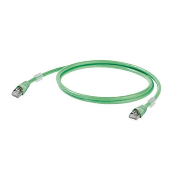 Weidmüller 1166020150 RJ45 Hálózati kábel, patchkábel CAT 5 SF/UTP 15.00 m Zöld Lángálló, Védővel 1 db