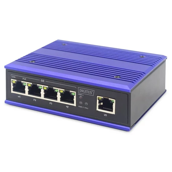 Digitus DN-651120 Ipari Ethernet switch 10 / 100 / 1000 MBit/s IEEE 802.3af (12.95 W), IEEE 802.3at (25.5 W)