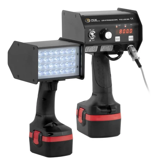 PCE Instruments LED-es stroboszkóp LED-ek száma:28 db Hidegfehér