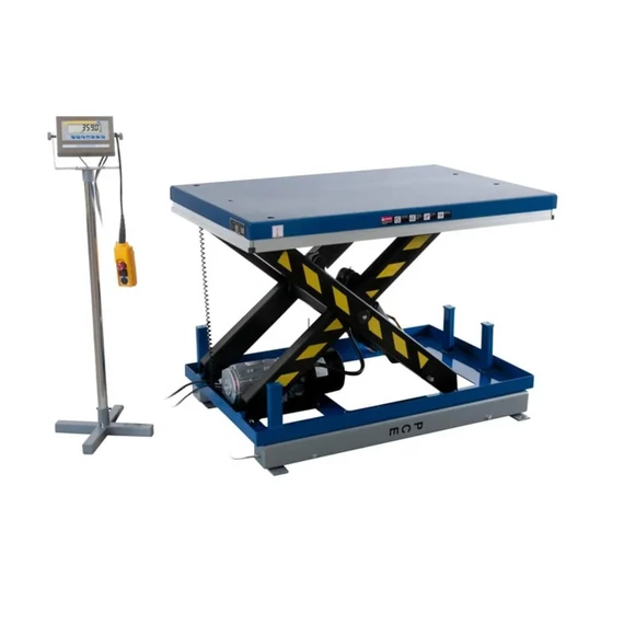 PCE Instruments Emelőasztalos mérleg Mérési tartomány (max.) 2000 kg Elemekről üzemeltetett