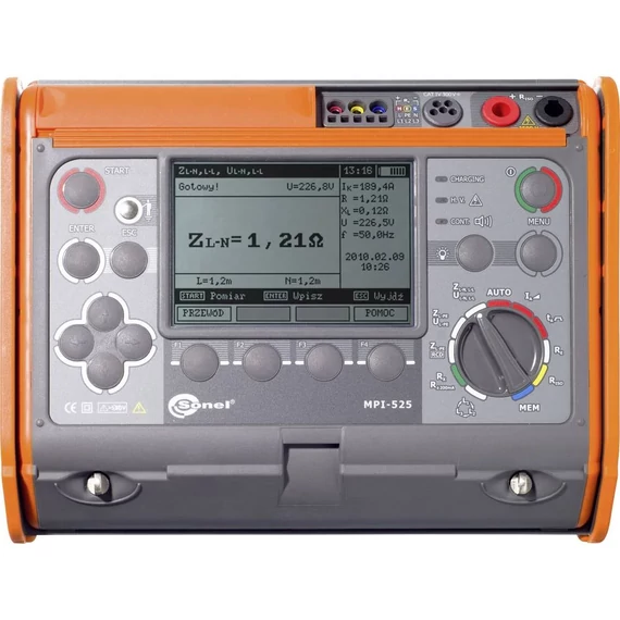Sonel MPI-525 Telepítés teszter VDE szabvány 0100