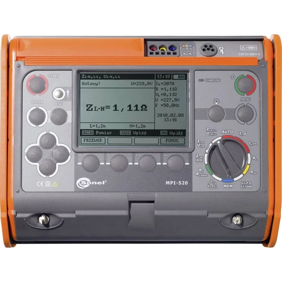 Sonel MPI-520 Telepítés teszter VDE szabvány 0100