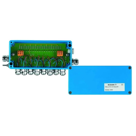 Weidmüller FBCON PA CG/M12 8WAY EX 8564250000 Érzékelő/működtető doboz, passzív Profibus PA standard elosztó EEx(ia) 1 d