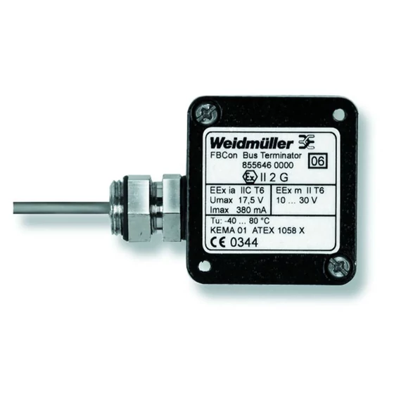Weidmüller FBCON TERM.D EX FM 8556460000 Érzékelő/működtető doboz, passzív Profibus PA standard elosztó EEx(ia) 1 db