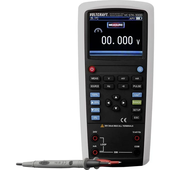 VOLTCRAFT VC STK-3000 Áramhurok kalibrátor Feszültség, Áram, Frekvencia
