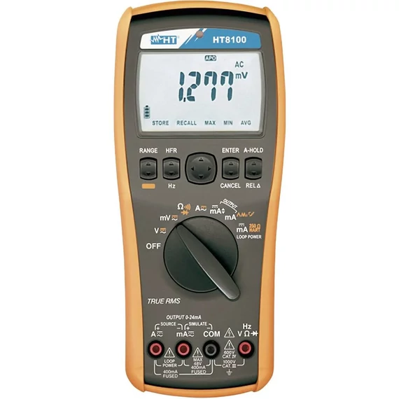 HT Instruments HT8100 Kalibrátor Kalibráció (ISO) Feszültség, Áram, Ellenállás, Frekvencia