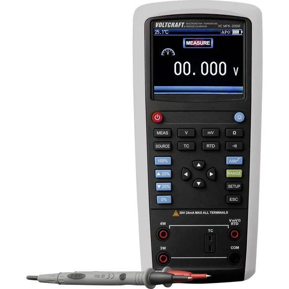VOLTCRAFT VC MFK-2000 Kalibrátor Kalibráció (DAkkS) Hőmérséklet