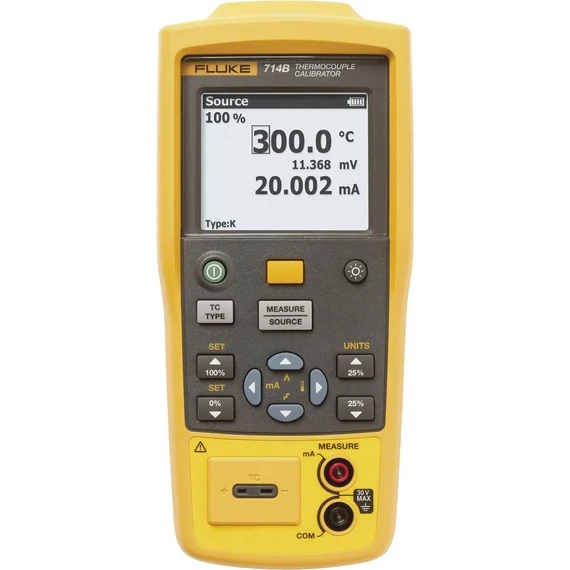 Fluke 714B Kalibrátor Kalibrált (DAkkS) Hőmérséklet, Feszültség