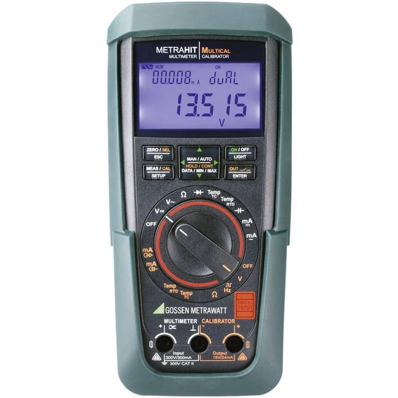 Gossen Metrawatt METRAHIT MULTICAL Kalibrátor Kalibráció (DAkkS) Feszültség, Áram, Hőmérséklet