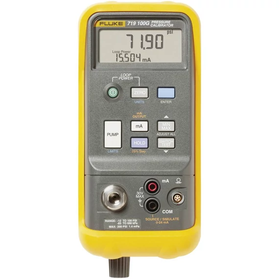 Fluke 719 100G Kalibrátor Kalibráció (ISO) Nyomás, Áram