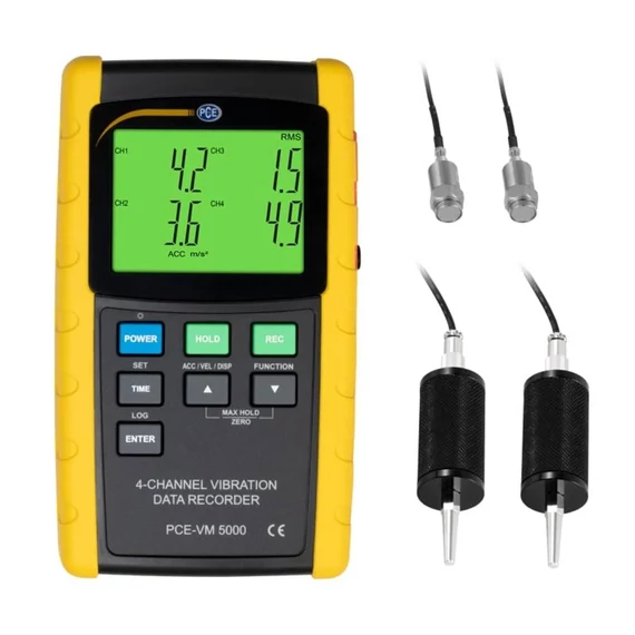 PCE Instruments Vibrációmérő műszer 5 %