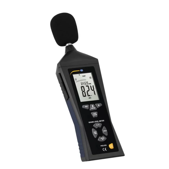 PCE Instruments Zajszintmérő Adatgyűjtő 30 - 130 dB 30 Hz - 8 kHz
