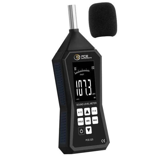 PCE Instruments Zajszintmérő 30 - 90 dB 31.5 Hz - 8000 Hz
