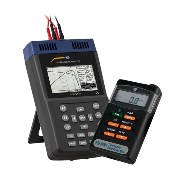 Fotovoltaik mérőkészlet 0 - 2000 W/m², PCE Instruments PCE-PVA 100-SPM 1-KIT