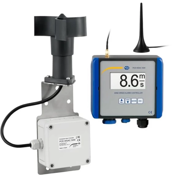 PCE Instruments Anemométer 4 - 180 km/óra