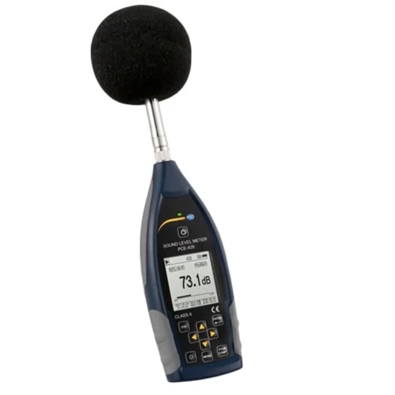 PCE Instruments Zajszintmérő Adatgyűjtő 25 - 136 dB 20 Hz - 12.5 kHz