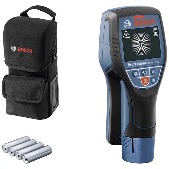 Bosch Professional Helymeghatározó D-tect 120 0601081303 Keresési mélység (max.) 120 mm Alkalmas Vastartalmú fém, Nem