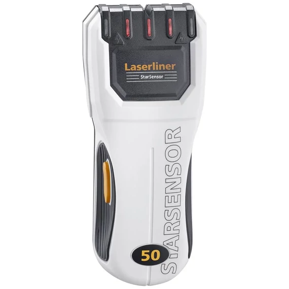 Laserliner Helymeghatározó StarSensor 50 080.976A Keresési mélység (max.) 40 mm Alkalmas Fa, Feszültségvezető vezeték,