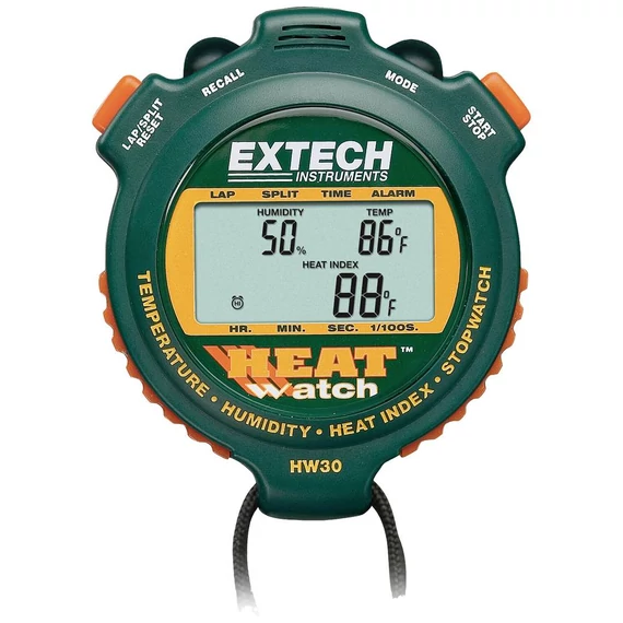 Extech Extech HW30 Nedvesség-/hőmérsékletmérő stopperóra 1 % rF 99 % rF