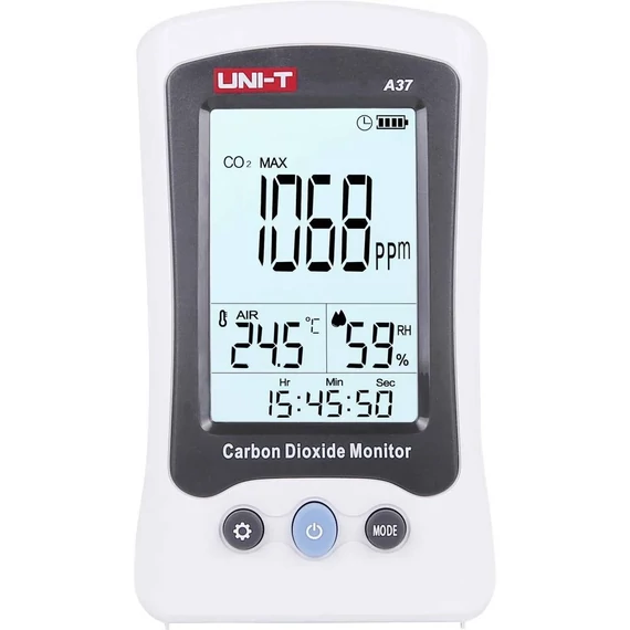 Digitális szén-dioxid mérő, CO2 mérő, Uni-T A37