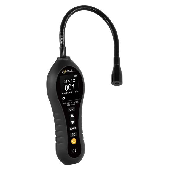 PCE Instruments Hűtőközeg mérőkészülék 0 - 1000 ppm Hőmérsékletmérő funkcióval Kalibráció Gyári standard (tanúsítvány né